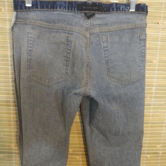 CALVIN KLEIN WOMEN'S DENIM BLUE JEANS FLARE SIZE 8 - Picture 7 of 7